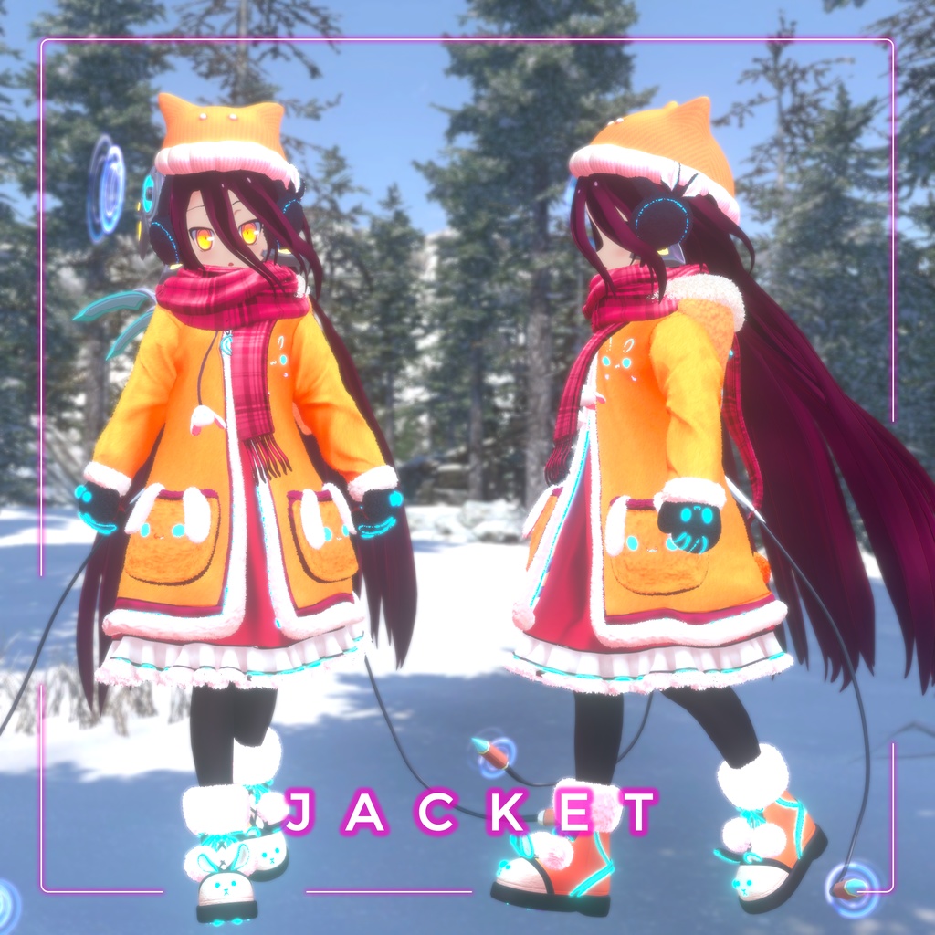 Neon Bunny 「Schwi / シュヴィ」- 【3Dモデル】v1.5