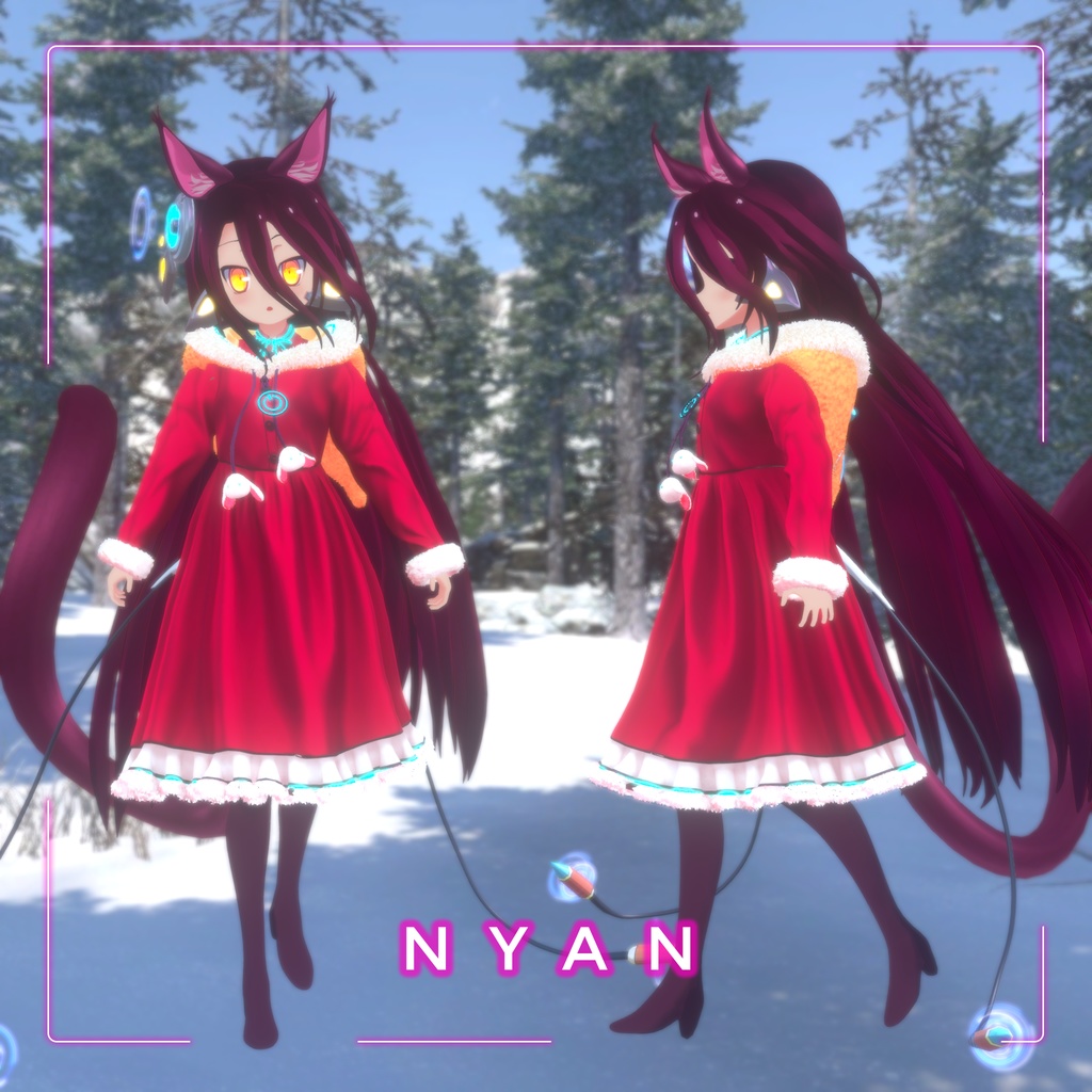 Neon Bunny 「Schwi / シュヴィ」- 【3Dモデル】v1.5