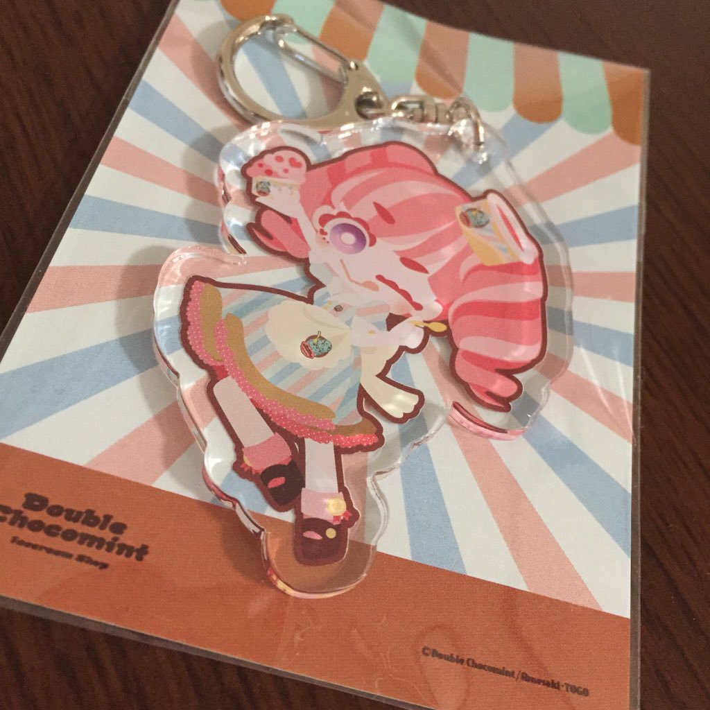 Double◆Chocomintコラボアクリルキーホルダー<ストロベリー>
