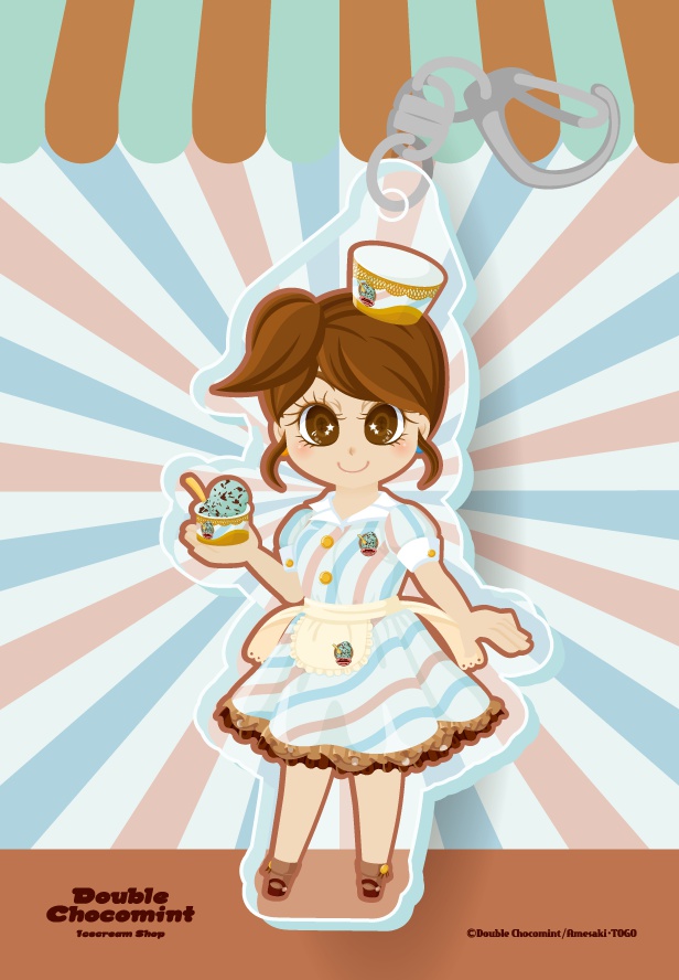 Double◆Chocomintコラボアクリルキーホルダー<チョコレート>