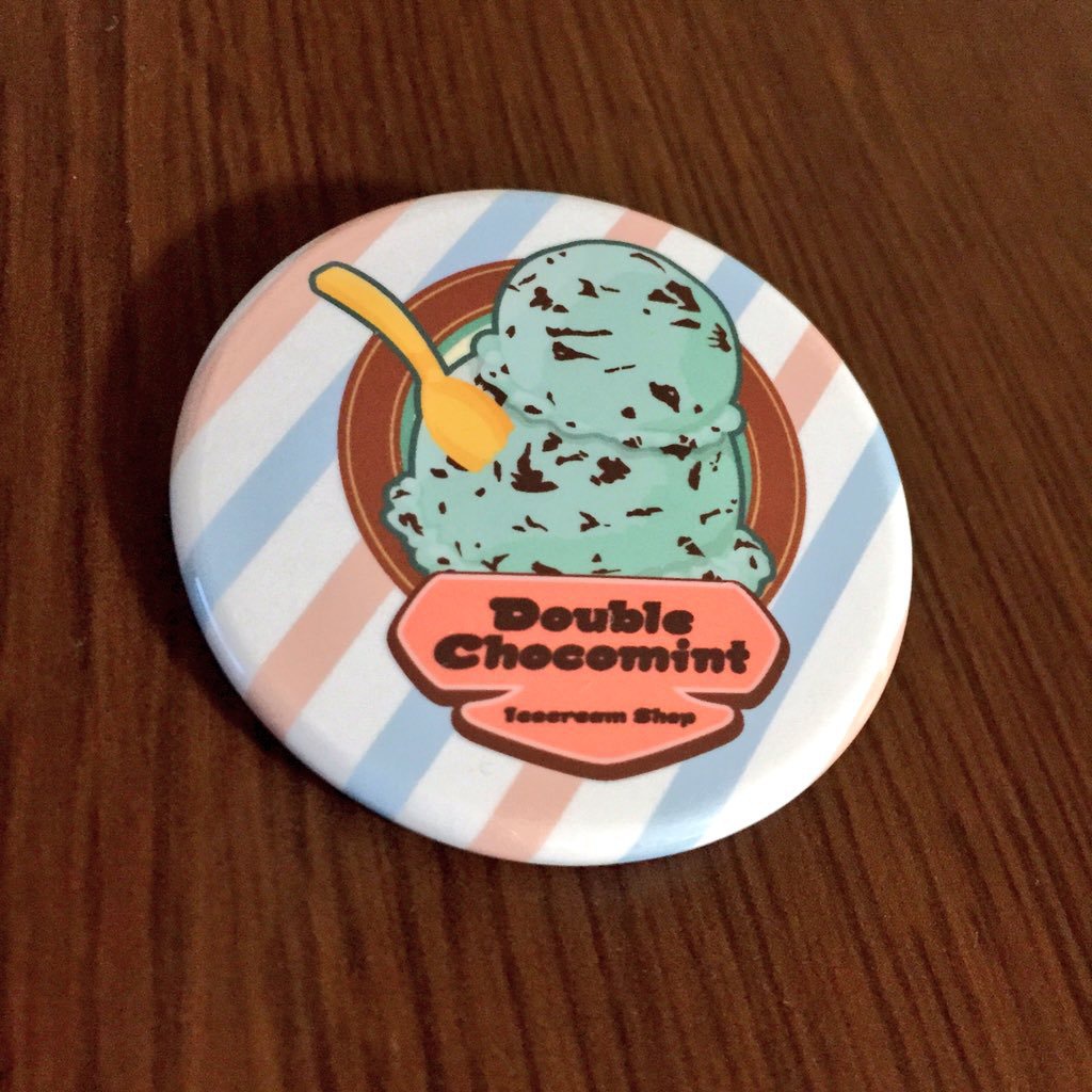 Double◆Chocomintコラボロゴ缶バッジ