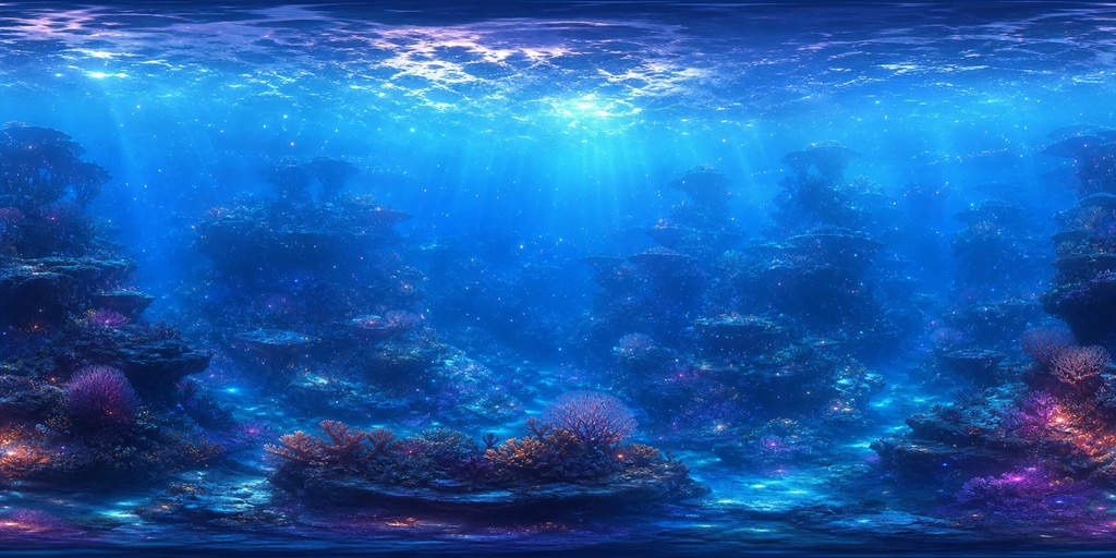 🎉300円SALE🎉【4set Skybox】 深海と光芒のSkybox / Skyboxマテリアル Unityパッケージ