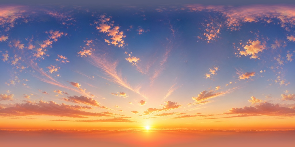 【Skybox】黄昏の夕空skybox / Skyboxマテリアル Unityパッケージ
