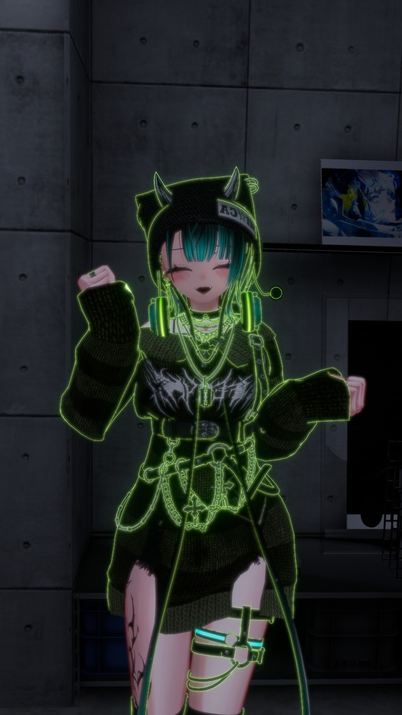 【※一日無料】Avatar Neon Outline/ Avaterギミック Unityパッケージ