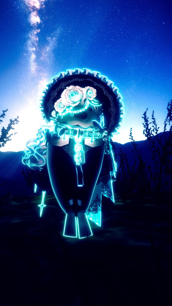 【※一日無料】Avatar Neon Outline/ Avaterギミック Unityパッケージ