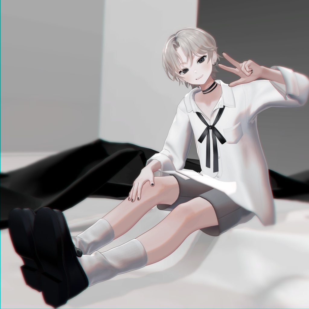 オリジナル3Dモデル「雪斗-YUKITO-」【VRChat想定】