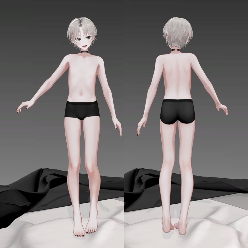 オリジナル3Dモデル「雪斗-YUKITO-」【VRChat想定】