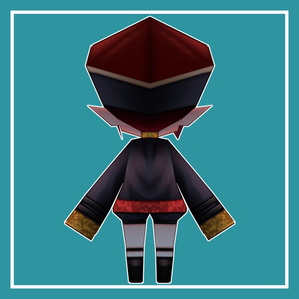 オリジナル3Dモデル「きょんしー256△」(PC/Quest)