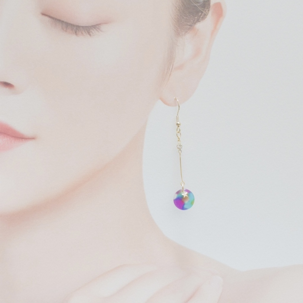 日和のあのカラフルなドリンクピアス(ミニラウンドver.)