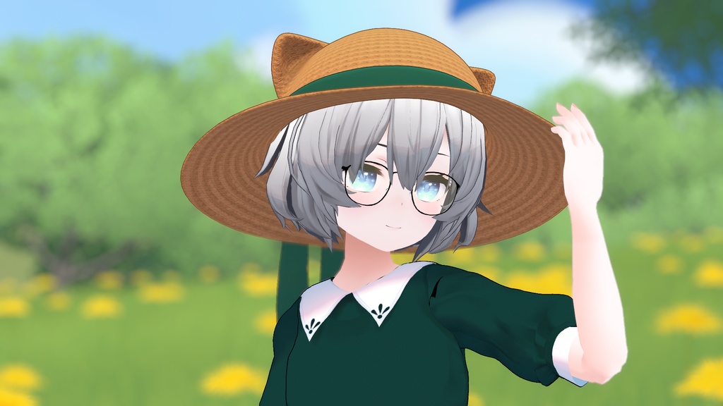 はいくおりてぃ麦わら帽子耳付き!7色14パターン