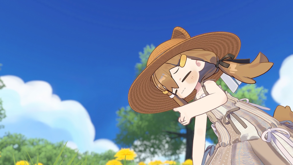 はいくおりてぃ麦わら帽子耳付き!7色14パターン