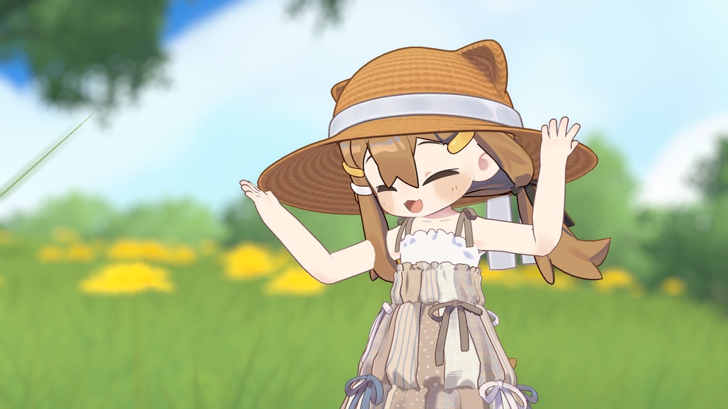 はいくおりてぃ麦わら帽子耳付き!7色14パターン