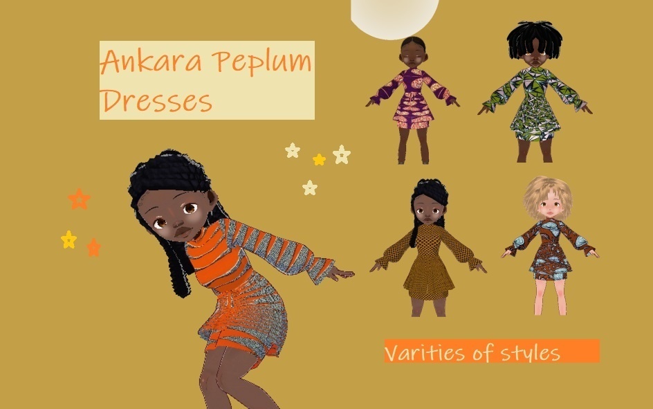 African Ankara Peplum Dress Collection