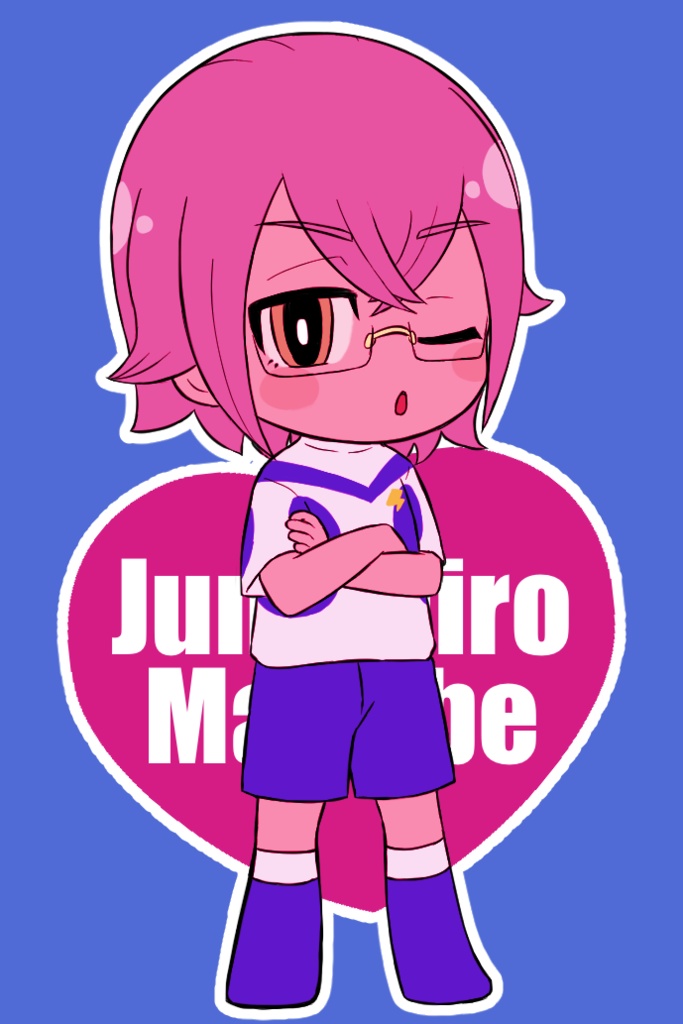 真名部陣一郎 ピンク♡アクキー イナズマイレブンGOギャラクシー