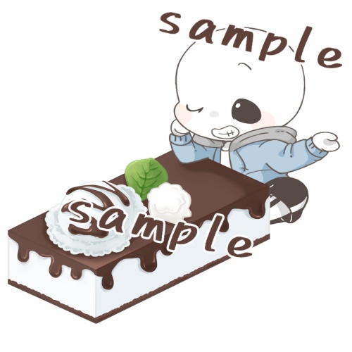 【UNDERTALE】アクリルキーホルダー＊サンズ@ケーキシリーズ