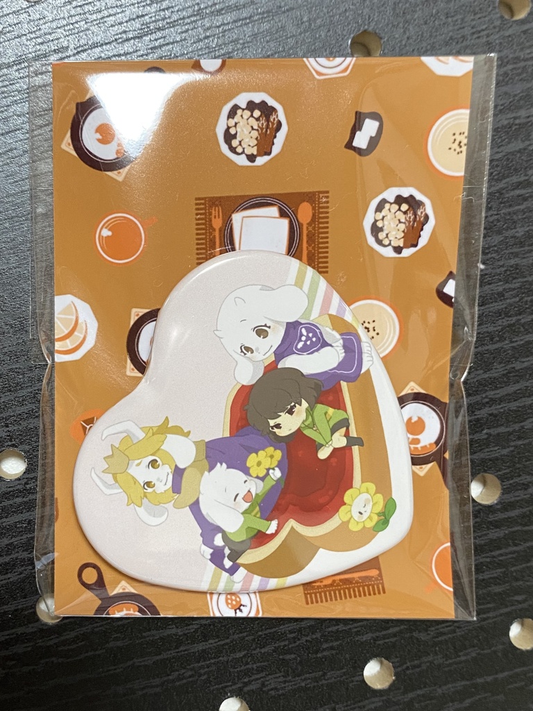 【UNDERTALE】ソウル型缶バッジ＊アズ・キャラ・トリエル・アズゴア@食パンシリーズ