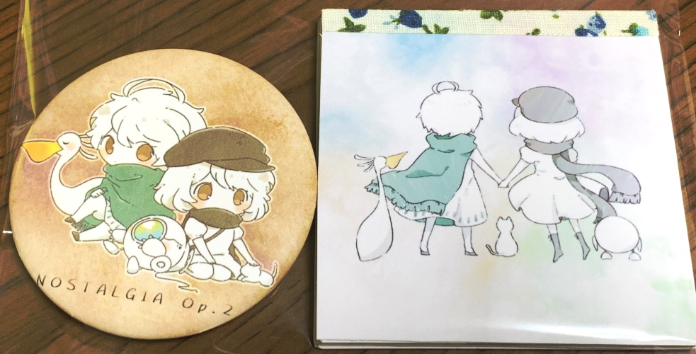 【ノスタルジア】缶バッジ＆メモ帳セット