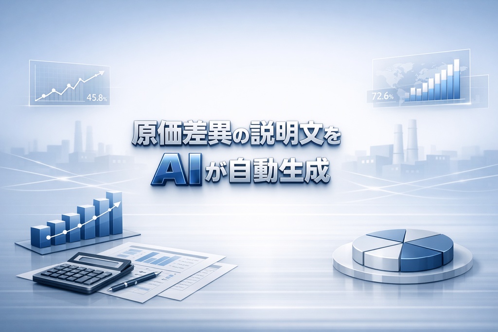 原価差異の説明文をAIが自動生成するツール（有料版）