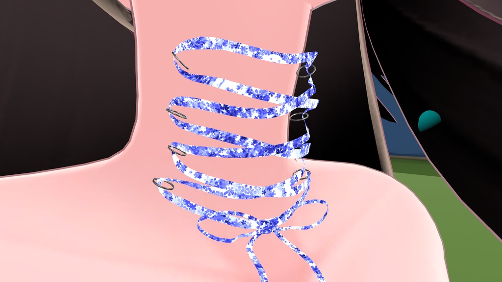 【無料】桜柄 コルセットピアス 試作品 【セレスティア想定】