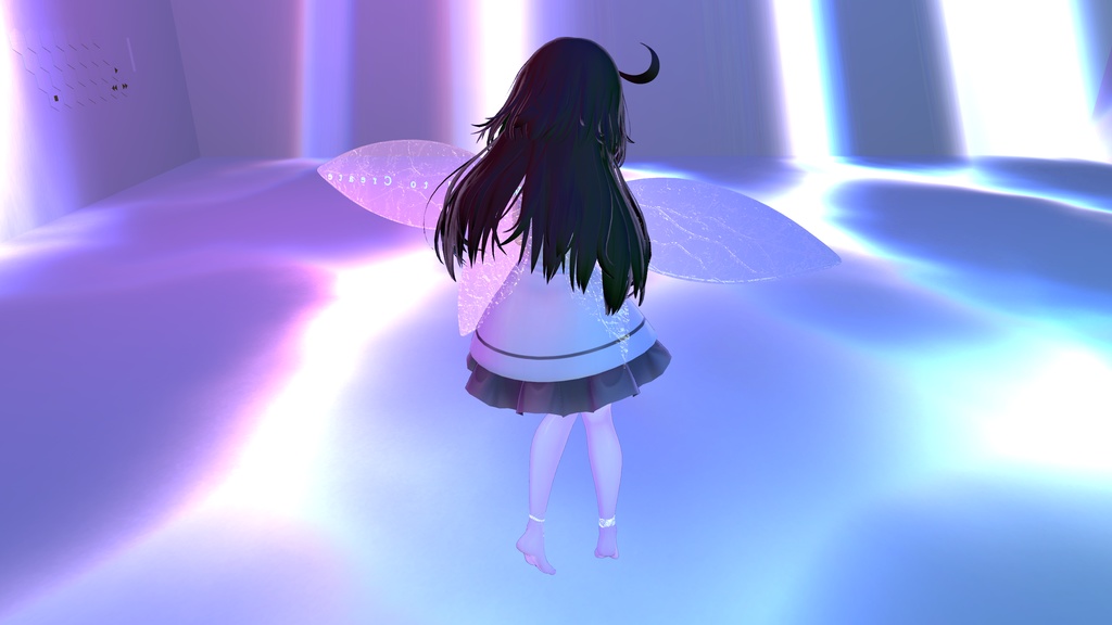 幻想妖精の翼 - インビジブルフェアリーウィング - invisible fairy wing 【VRChat想定】|ちくわ雑貨