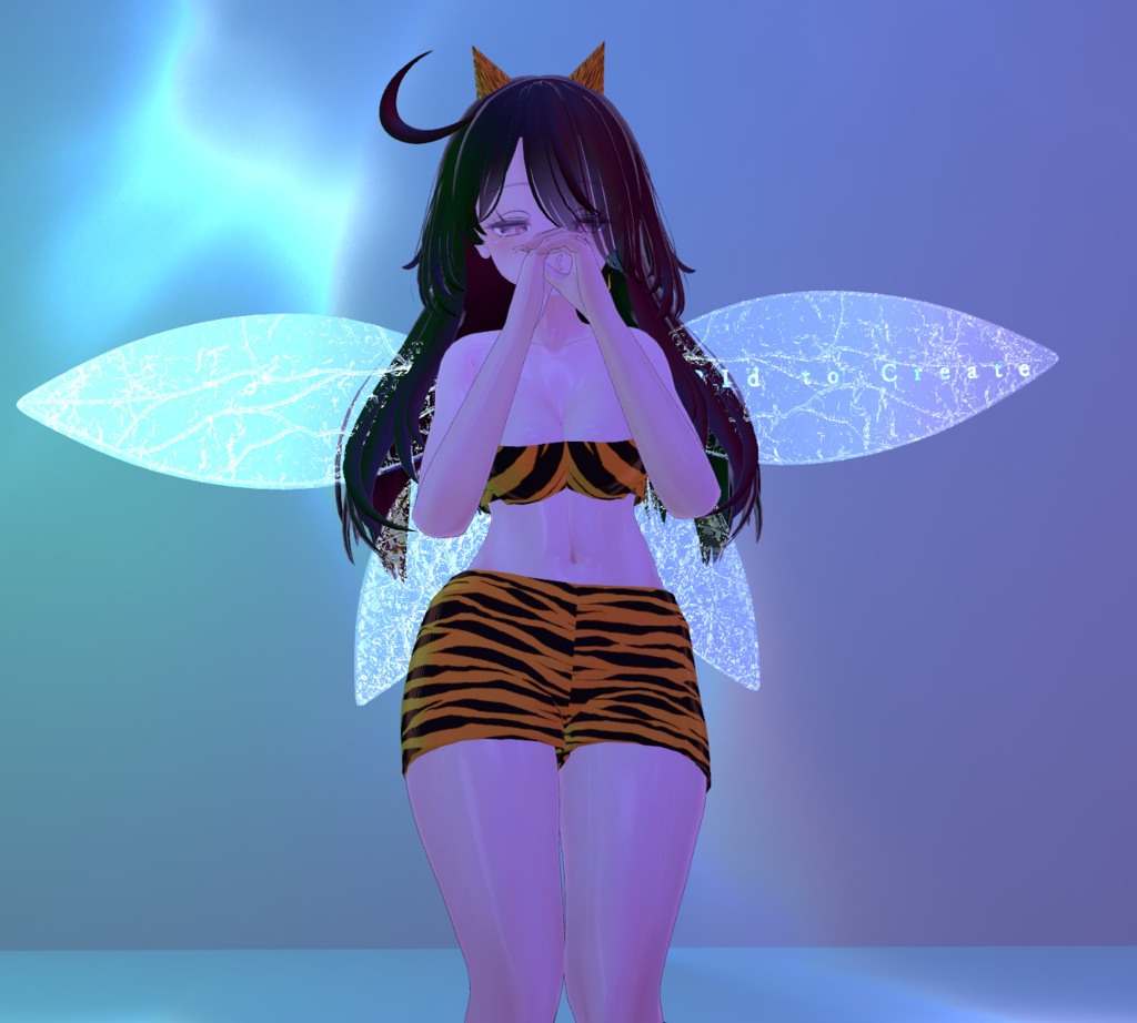 幻想妖精の翼 - インビジブルフェアリーウィング - invisible fairy wing 【VRChat想定】|ちくわ雑貨