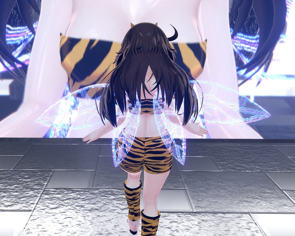 幻想妖精の翼 - インビジブルフェアリーウィング - invisible fairy wing 【VRChat想定】|ちくわ雑貨