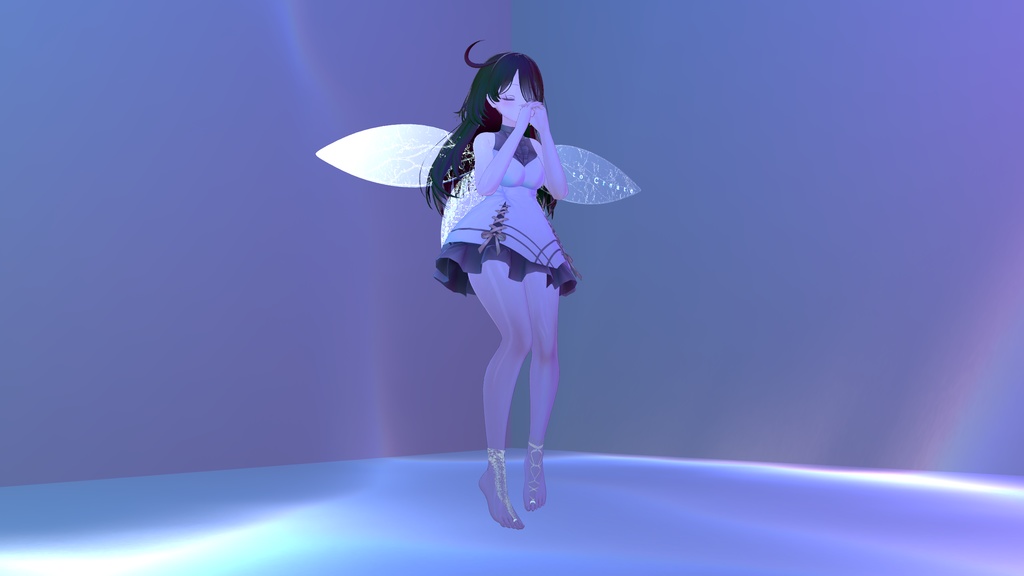 幻想妖精の翼 - インビジブルフェアリーウィング - invisible fairy wing 【VRChat想定】|ちくわ雑貨