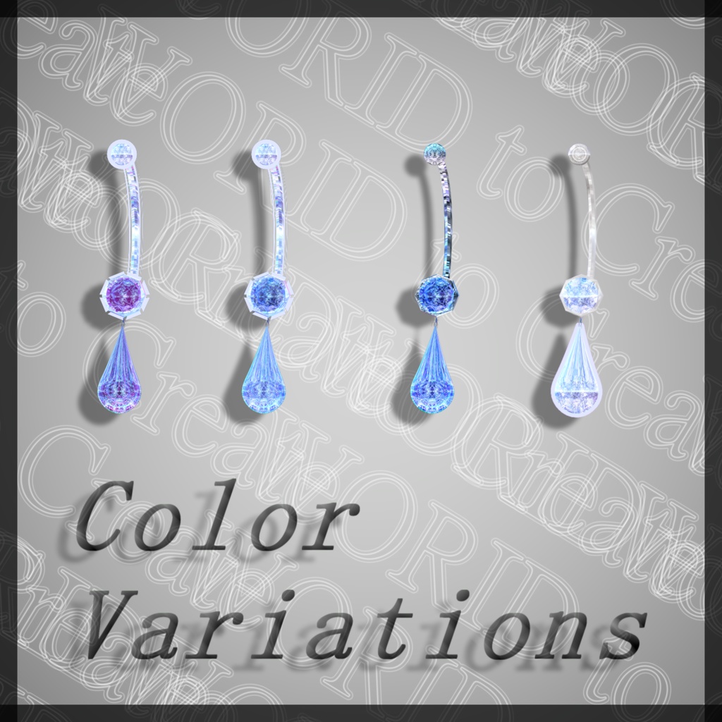 ヘソピアス for. SORAHA 【ソラハ用】 【VRChat】