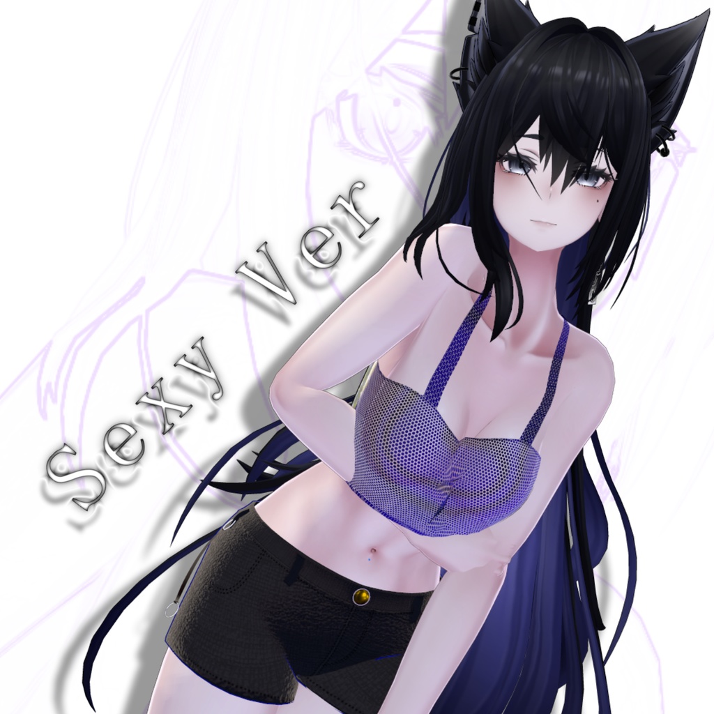 へそ出しファッション カジュアル for.  Lasyusha【ラシューシャ用】 【VRChat】