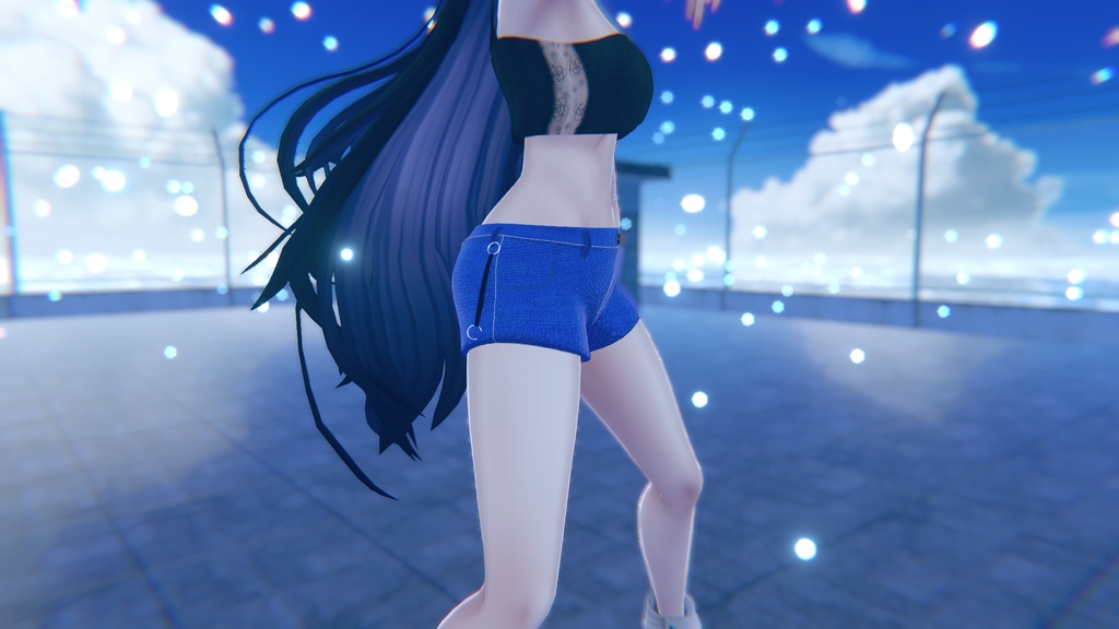 へそ出しファッション カジュアル for.  Lasyusha【ラシューシャ用】 【VRChat】