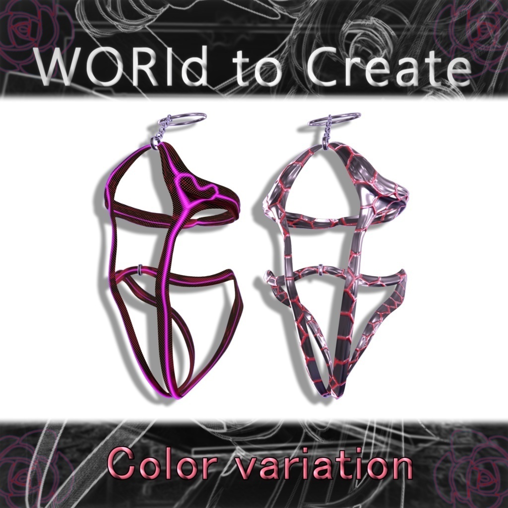 【竜胆用】 サキュバス水着 - Sakyubasu Mizugi- for. RINDO 【VRChat】