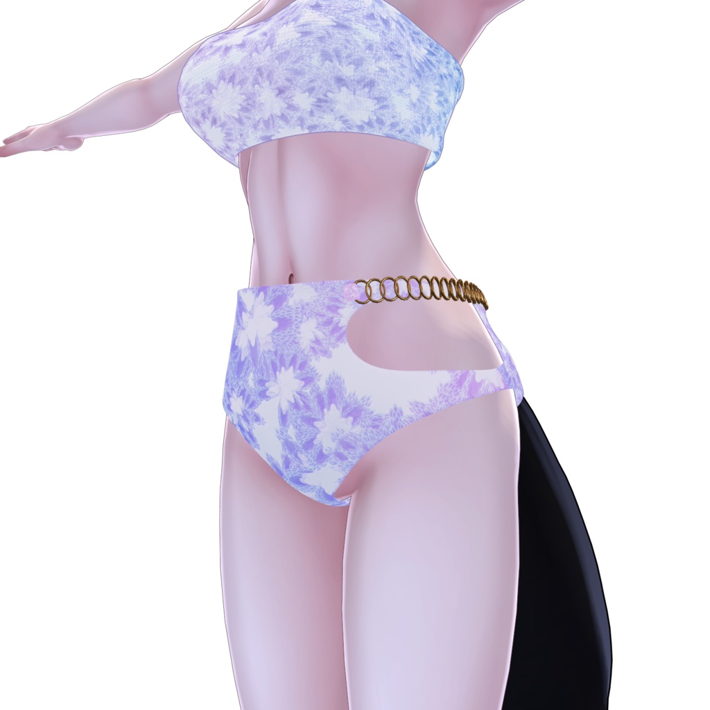 花柄の水着【ラシューシャ用】