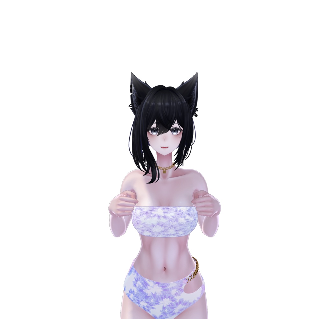 花柄の水着【ラシューシャ用】