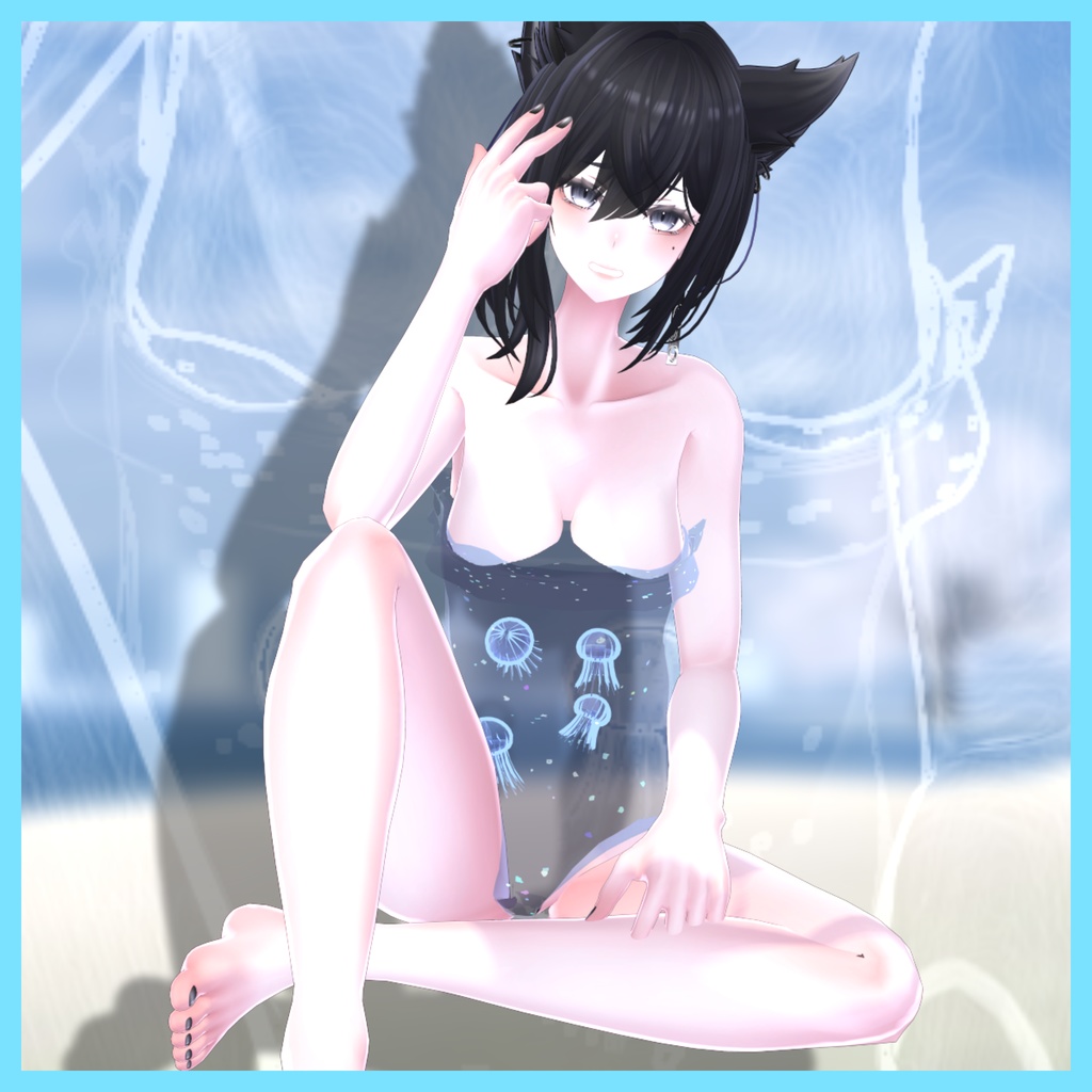 クラゲな水着 - Jellyfish - for.Lasyusha【VRChat】【水着】【MA対応】