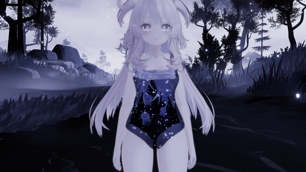 クラゲな水着 - Jellyfish - for.SELESTIA 【VRChat】【水着】【MA対応】