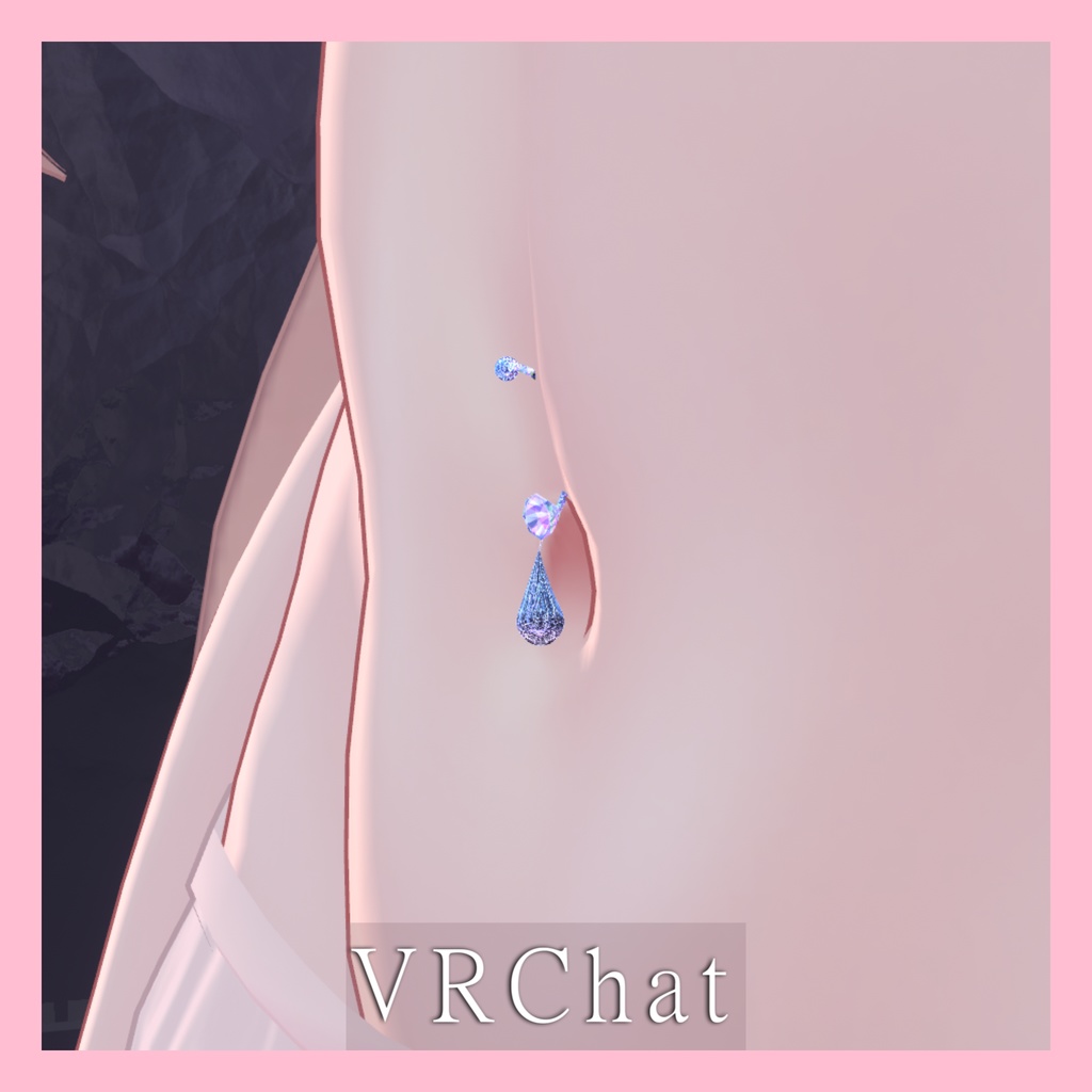 ヘソピアス -HesoPiasu- for.MIKOMIA 【 VRChat 】【 ミコミア対応 】【 MA想定 】