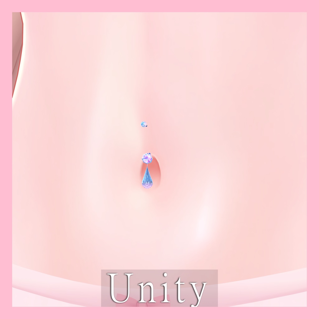 ヘソピアス -HesoPiasu- for.MIKOMIA 【 VRChat 】【 ミコミア対応 】【 MA想定 】