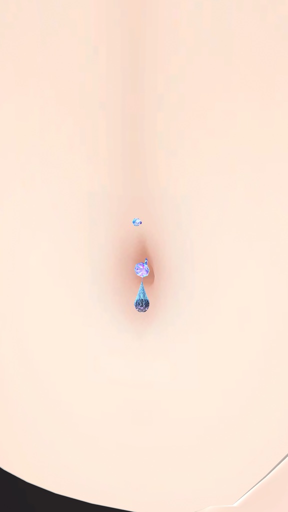 ヘソピアス - HesoPiasu - for.Skimmia 【スキミア対応】 【VRChat】 【MA想定】