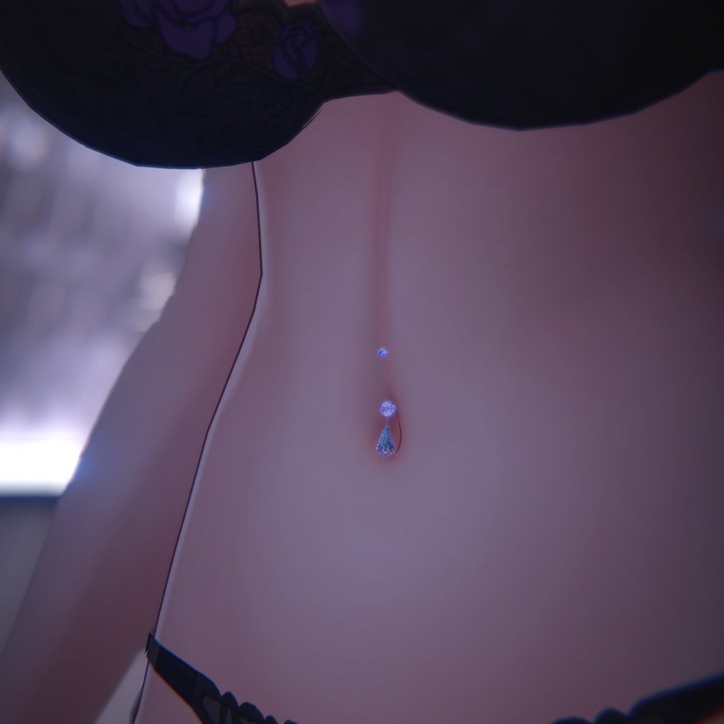 ヘソピアス - HesoPiasu - for.Milltina 【ミルティナ対応】 【VRChat】 【MA想定】