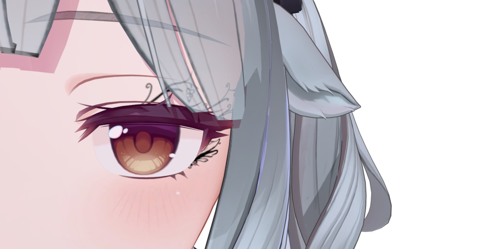 ミルティナちゃん用の アイライン タトゥー ? 【VRChat】【texture】
