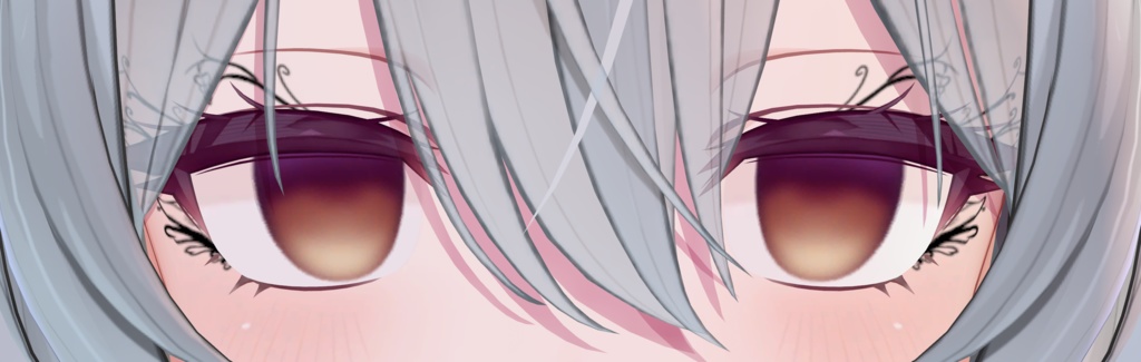 ミルティナちゃん用の アイライン タトゥー ? 【VRChat】【texture】