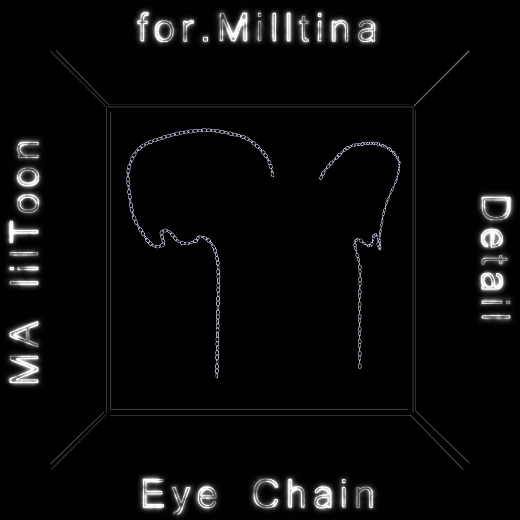 【ミルティナ用】 Eye Chain for.Milltina - アイチェイン - 【 VRChat 】