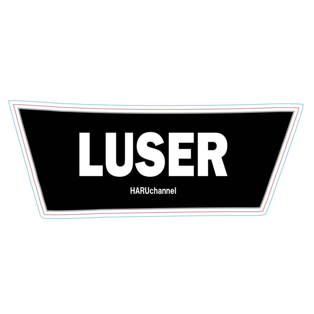【完全受注生産】LUSERシャワーサンダル【ブラック/ホワイト】