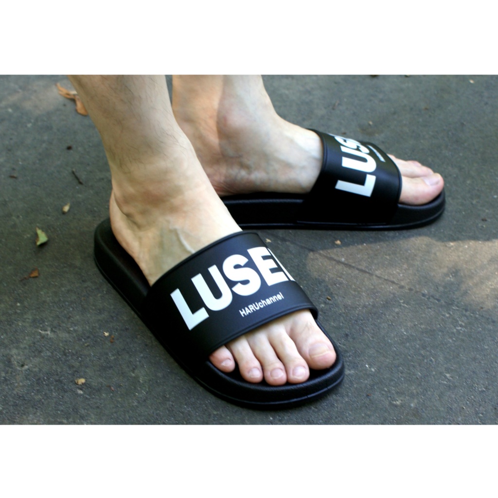 【完全受注生産】LUSERシャワーサンダル【ブラック/ホワイト】