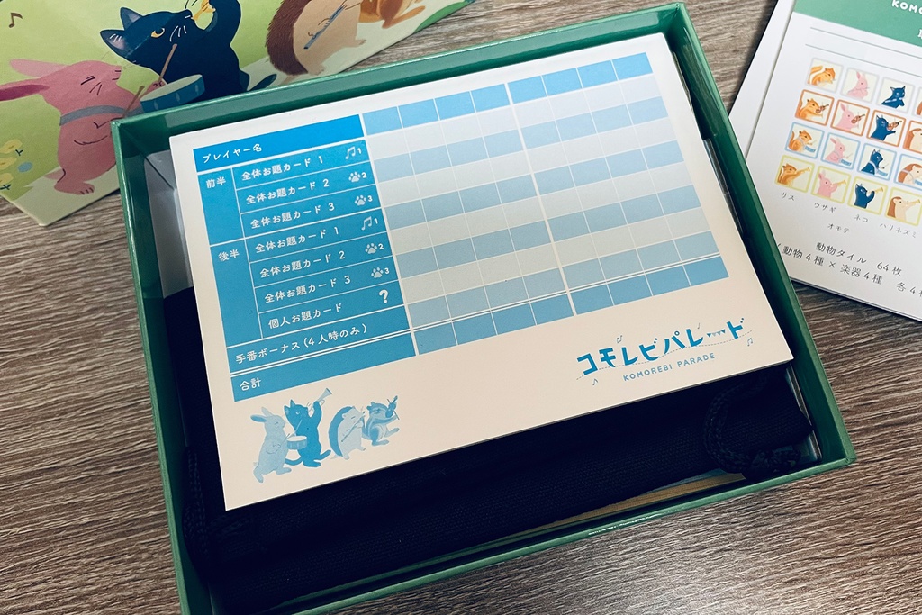コモレビパレード得点計算シート