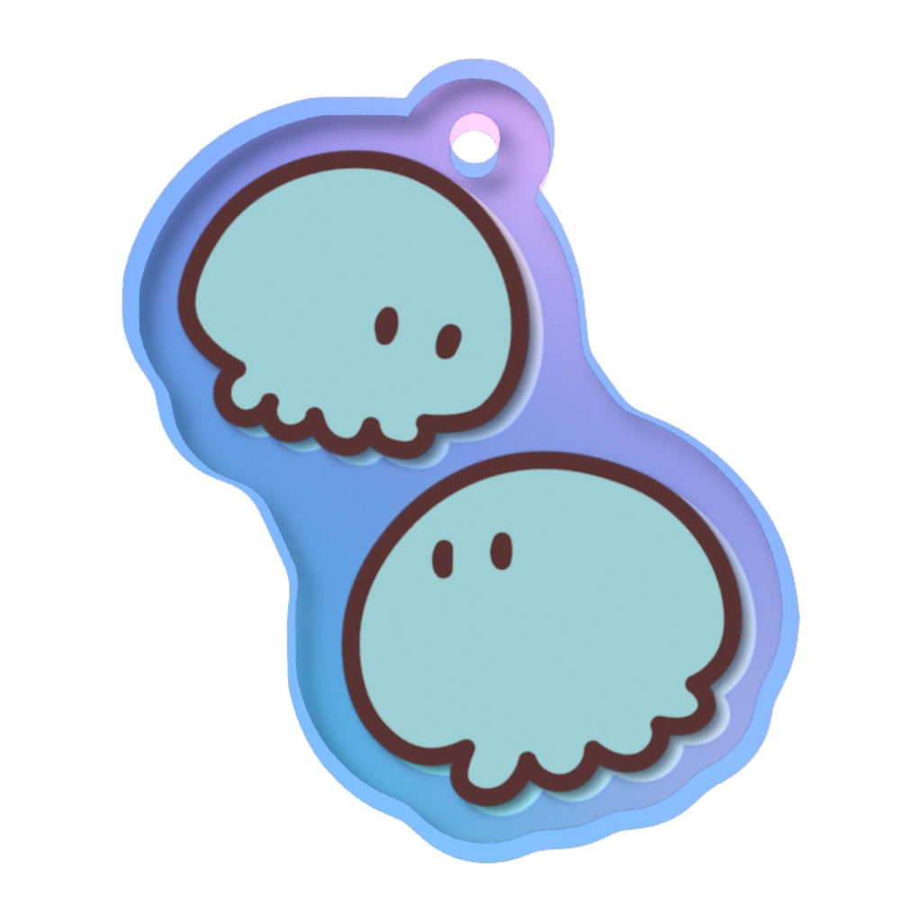 すいすいむ【クラゲ】オーロラめじるしチャーム