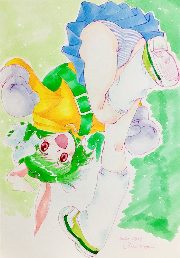 A4アナログイラスト：基本職バニー