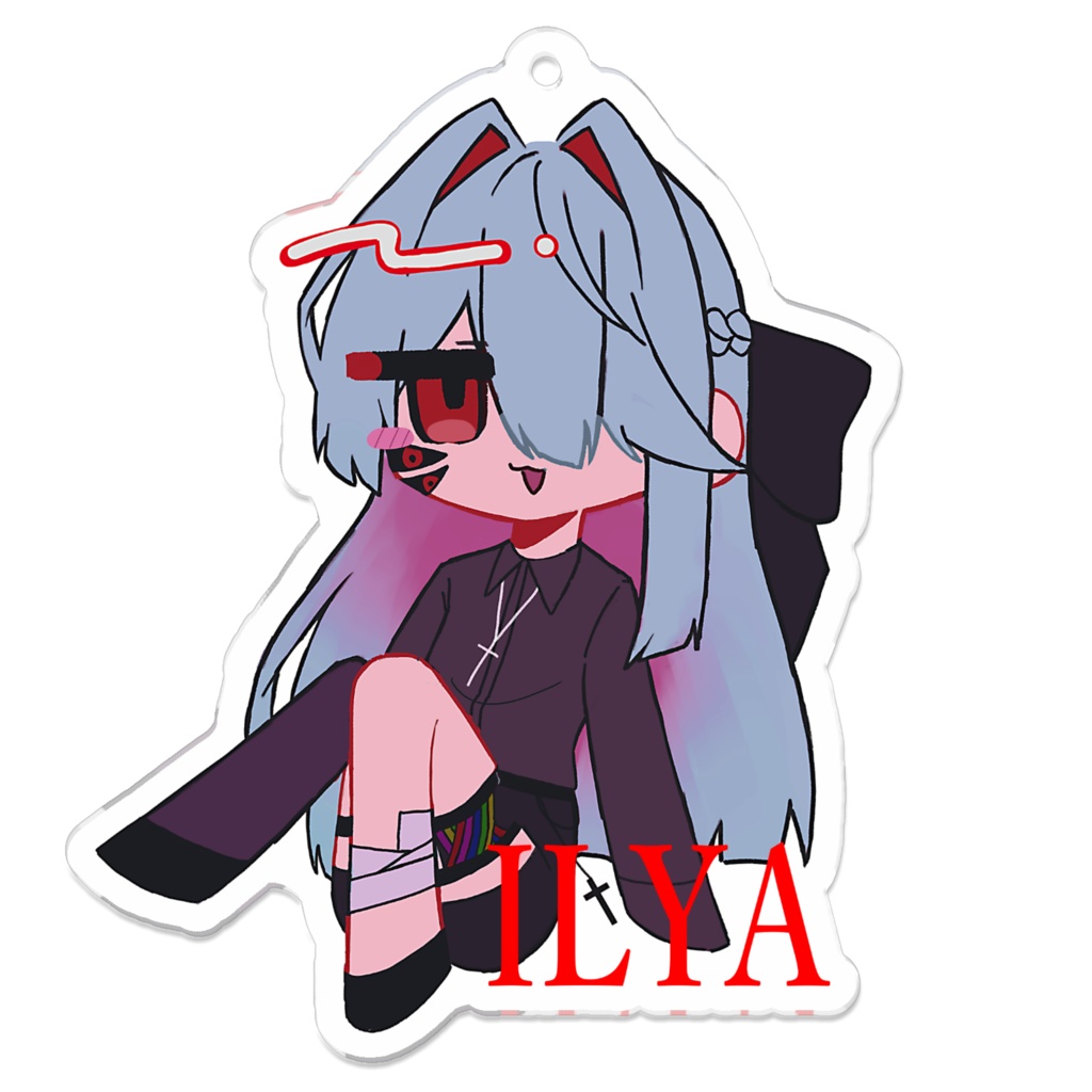 Илья:レトロアクリルキーホルダー