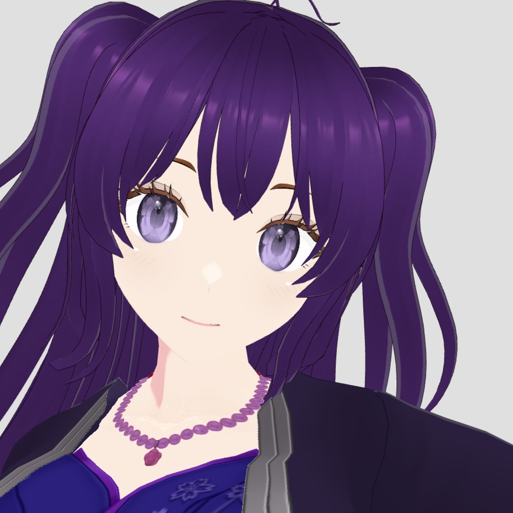 Premade VTuber Model | purple idol |  Ready for vtubers!