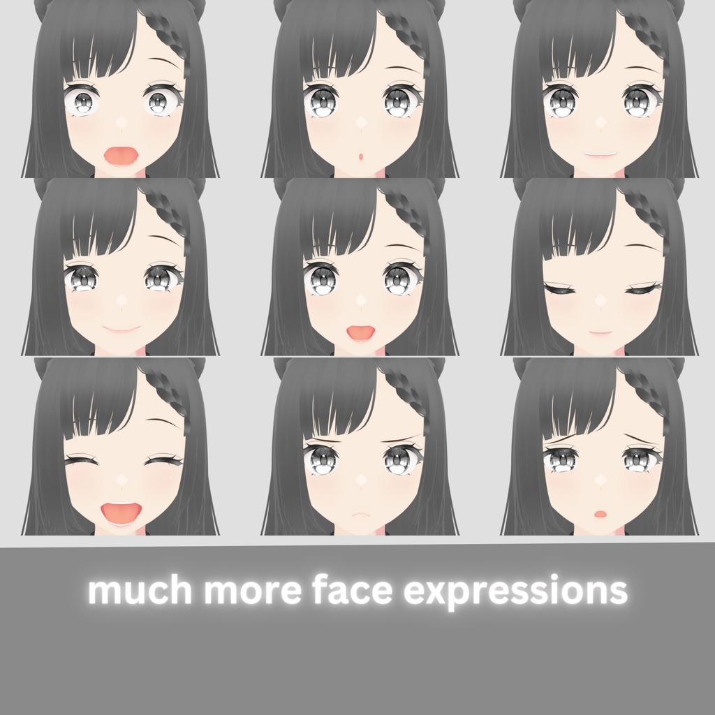 Funeral Maid vtuber Model: Fully Rigged , full body